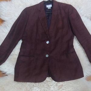 Linen brown blazer